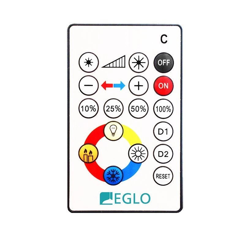 LED-Deckenlampe Voltago 2 RGB Crystal ungefähr 30 cm weiß Eglo 9002759959715