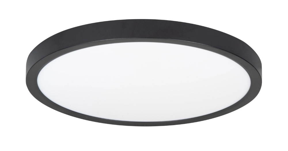 Schwarze Deckenleuchte Piatto Ø 23,5cm