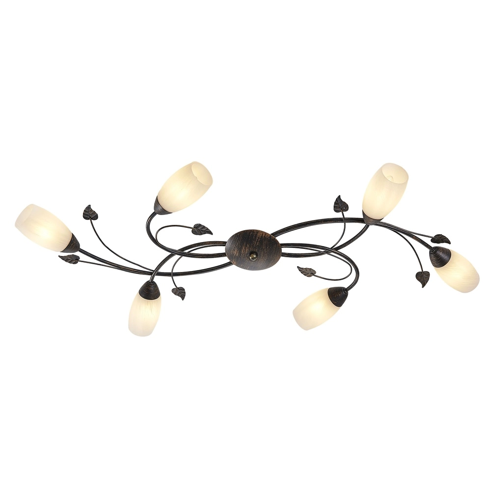 Deckenlampe Venezia Rostbraun
