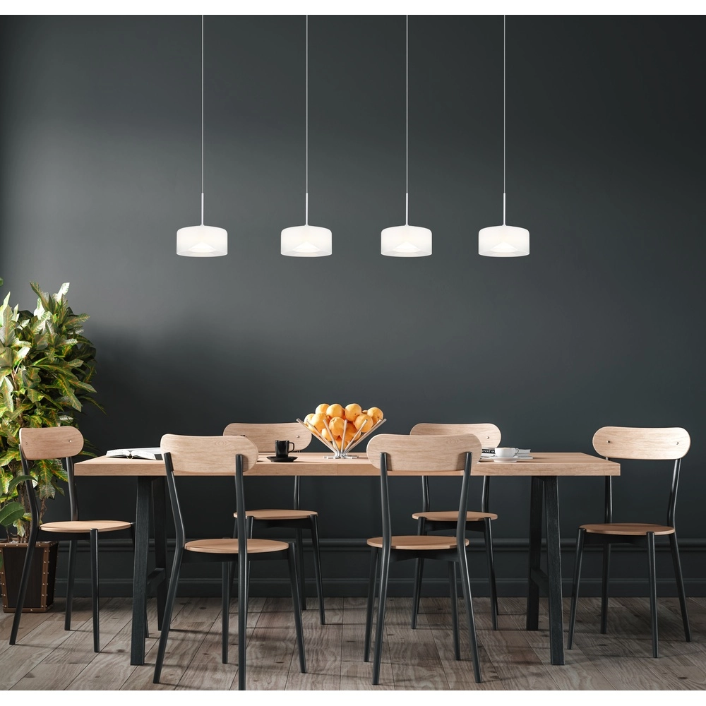 Design-Pendellampe Belinda 4-Licht weiß Globo 9007371533299