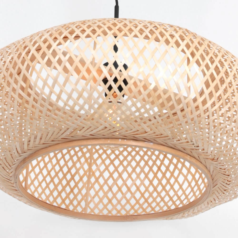 Hängelampe aus Rattan Sparkled Ø 60cm Steinhauer 8712746152920