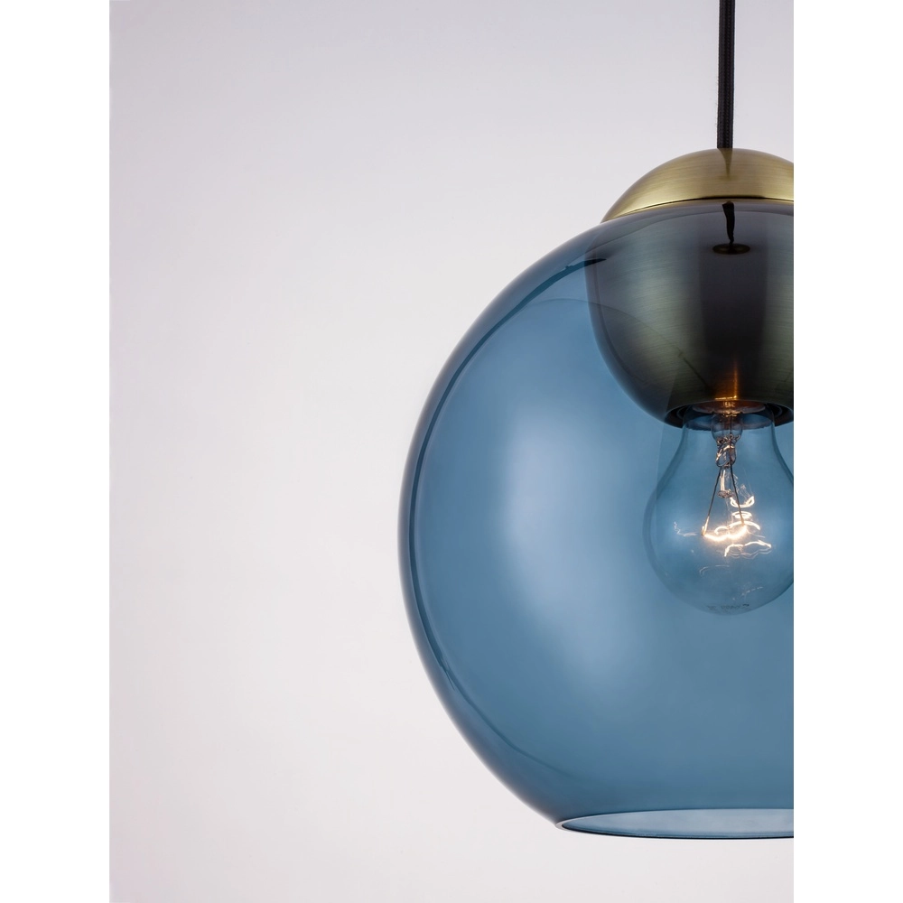 Design-Pendelleuchte Midori blaues Glas Lyora 5212017434258