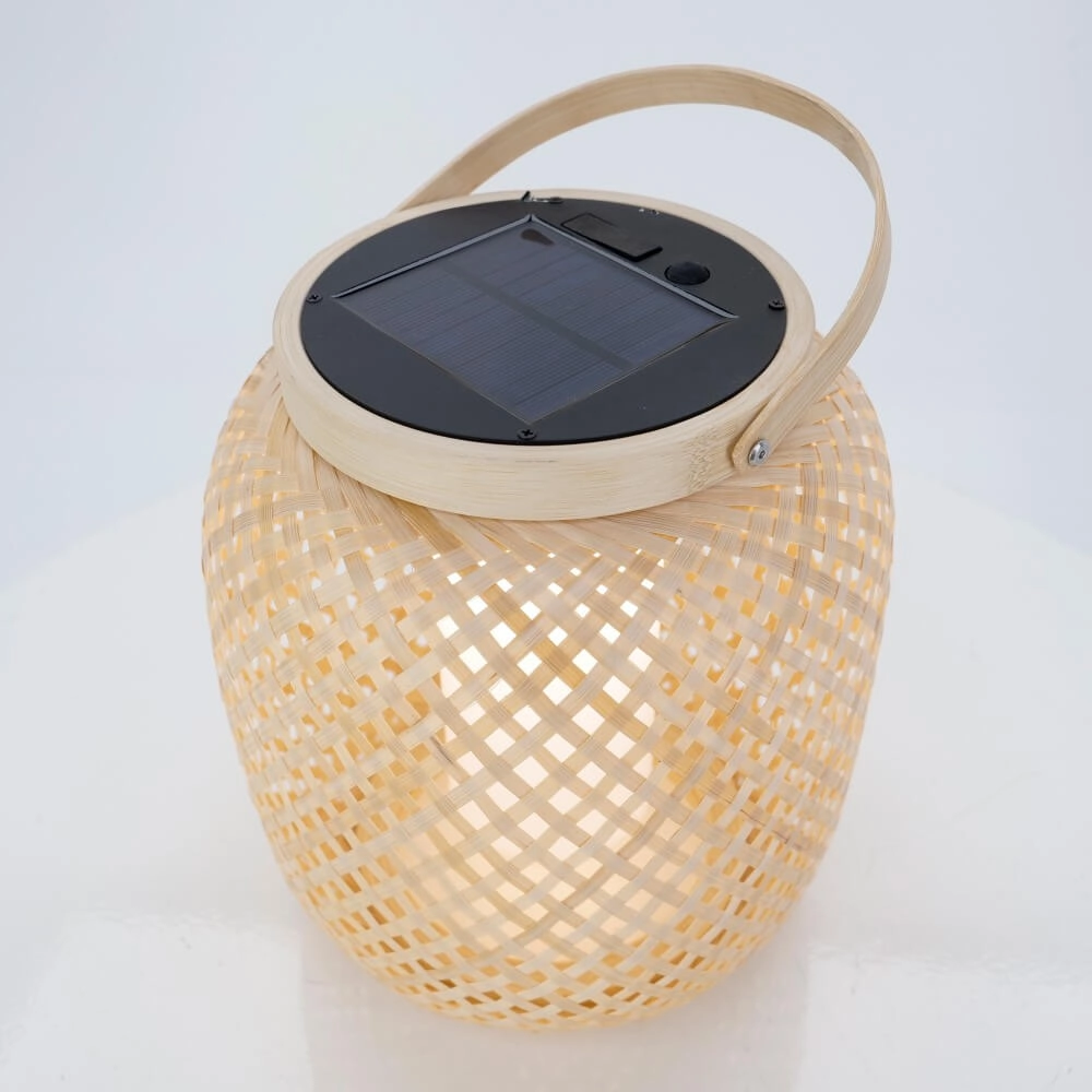 Solar-Tischlampe Marliano Rattan-Diamanten Eglo 9008606297948