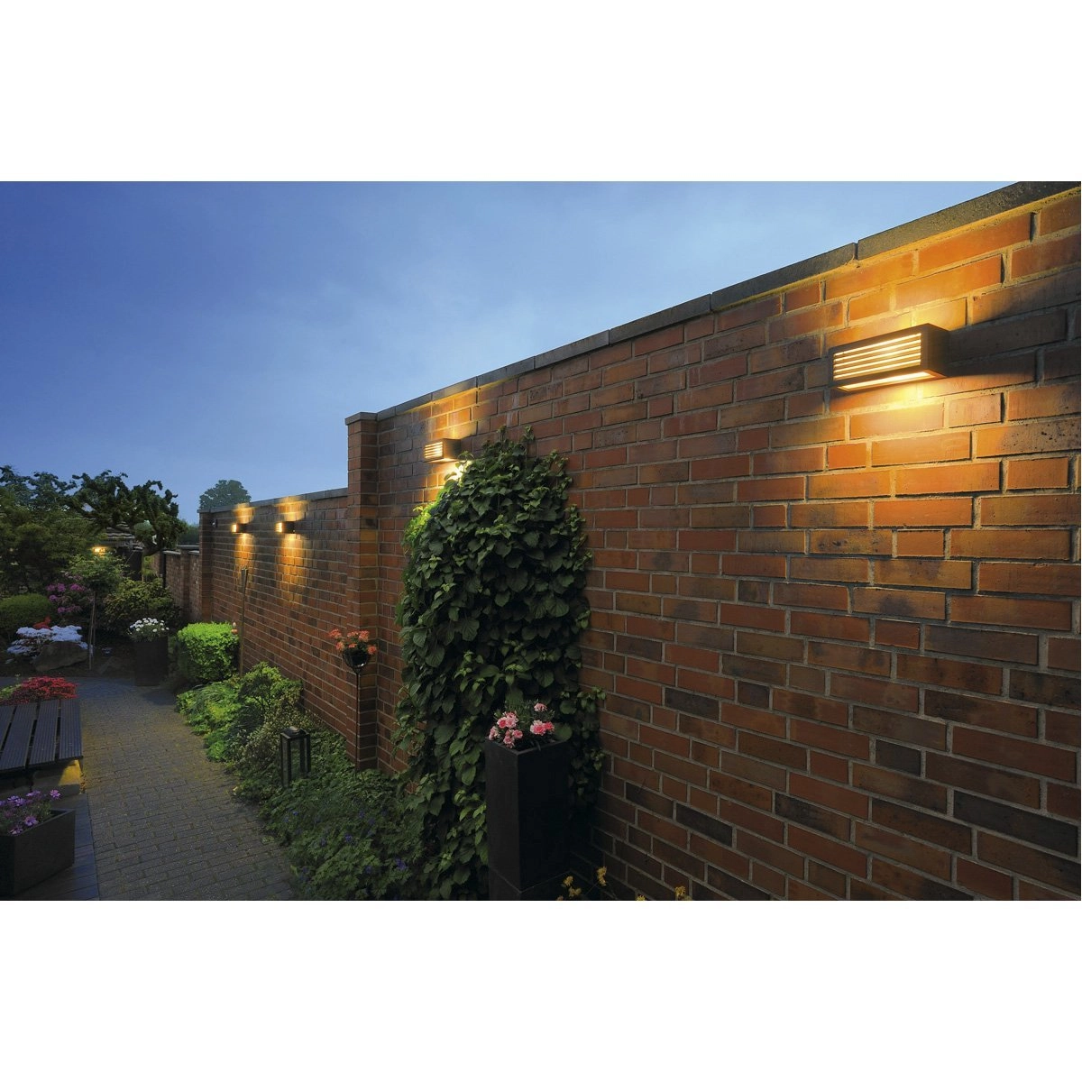 Außenlampe Box L E27 Rost -Brown SLV 4024163129381