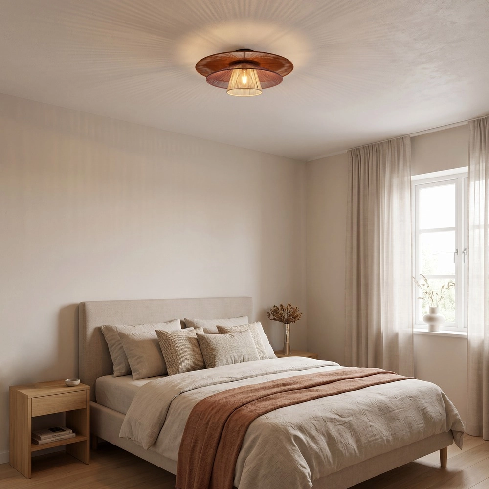 Drahtlampe Pignona Deckenfarben