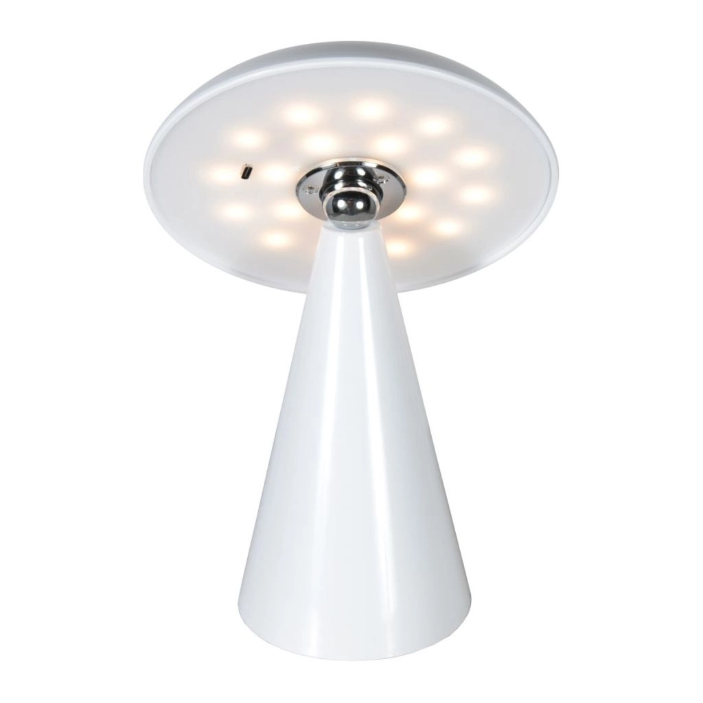 Wiederaufladbare Tischlampe Mush Weiß Steinhauer 8712746188790
