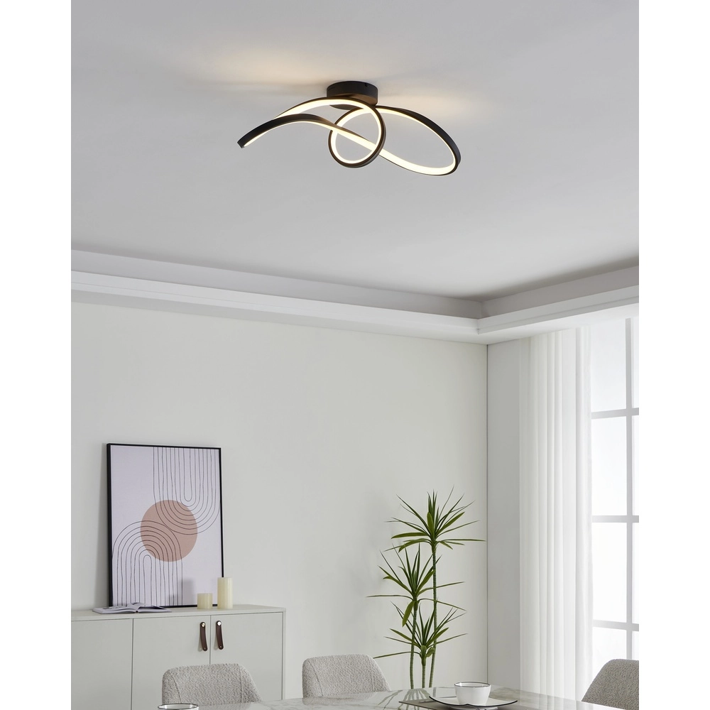 Zigbee-Deckenlampe Calarossa-Z LED – Schwarz Eglo 9008606312948