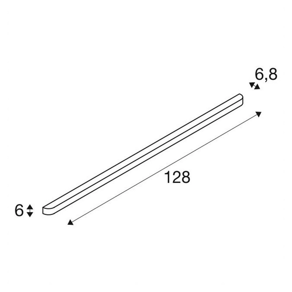 Lampe Arlina 128 cm nach oben - Down metal Grey SLV 4024163216494