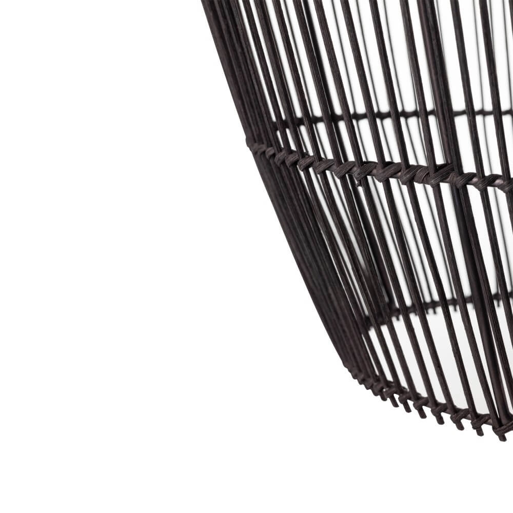 Rattan Pendelleuchte Haiti S Ø 43cm schwarz Lyora 5903139111669