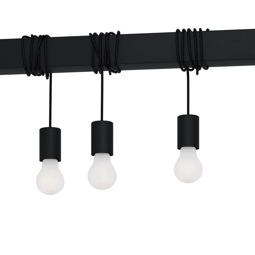 7-Licht Pendellampe Townshend-B Schwarz – Esstisch Eglo 9002759399382