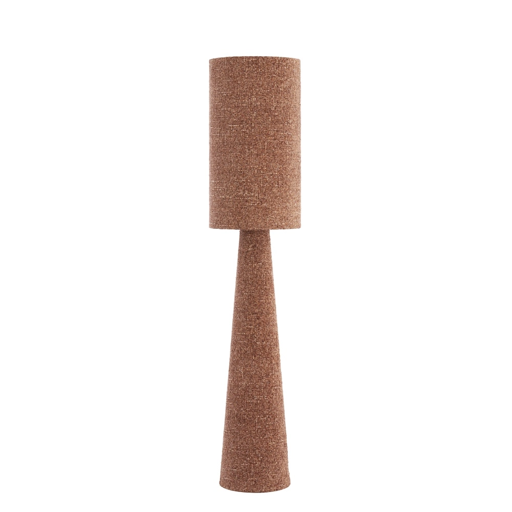 Stehlampe Micky Ø 38cm - Bouclé - Burgunderrot