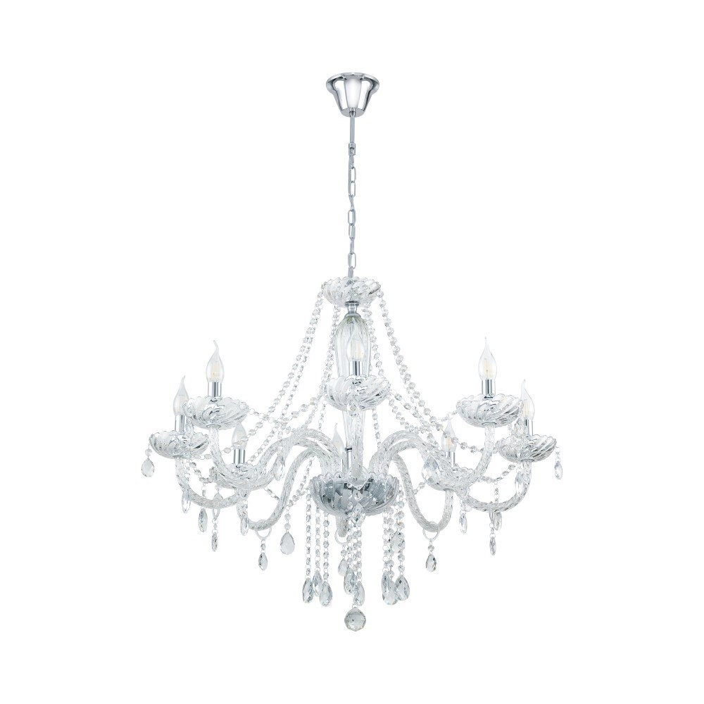 Kronleuchter Basilano 1 82 cm 8 Lichtgrau
