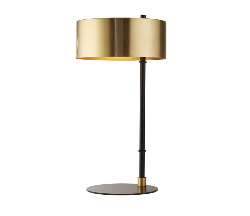 Schwarze Tischlampe Knox Ø 25cm