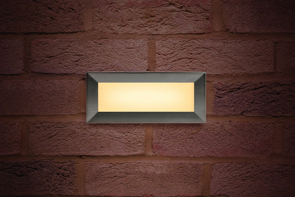 Edelstahl-Wandlampe Brick Lyora 5055788232544
