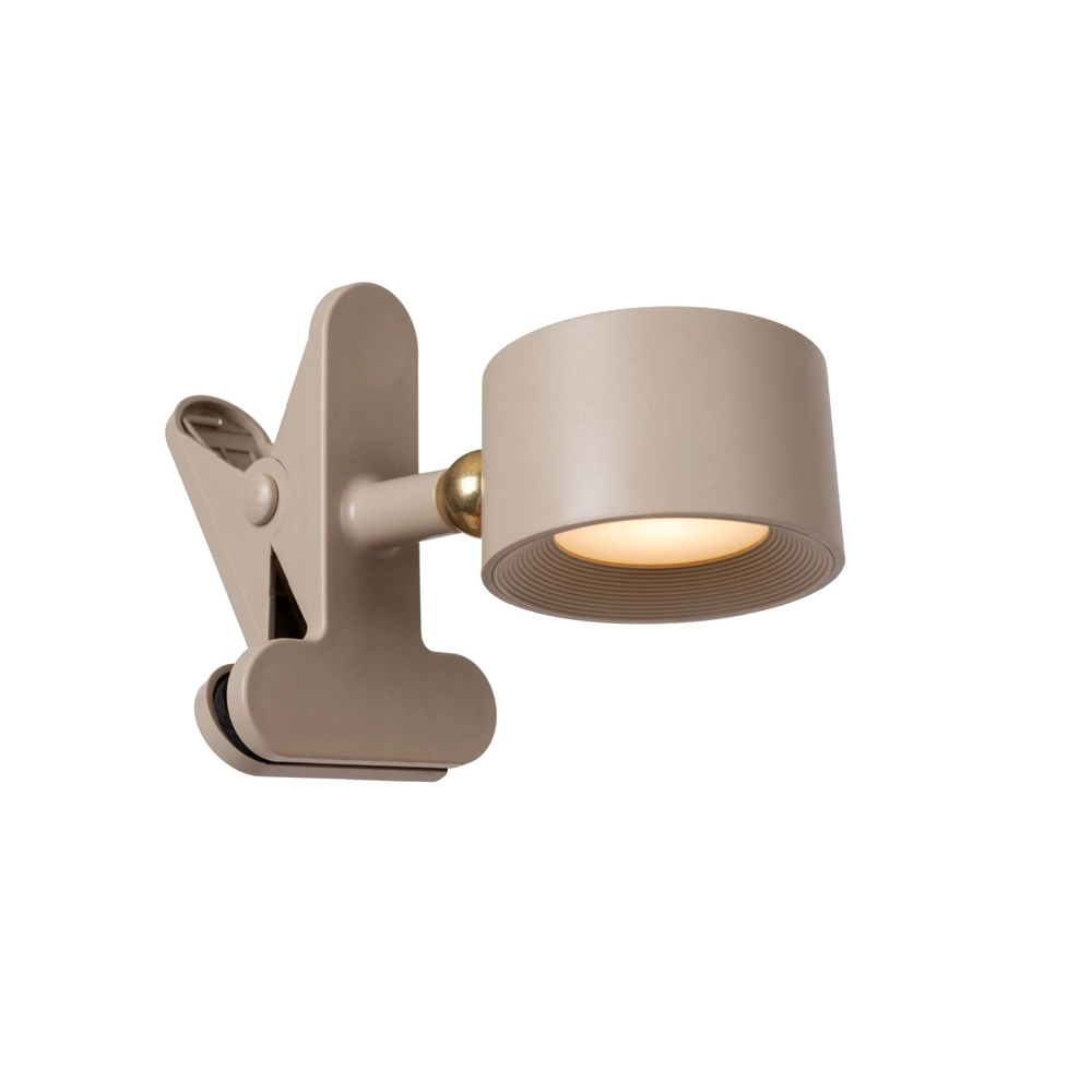 Wiederaufladbare Schreibtischlampe Jolan taupe Lucide 5411212461100