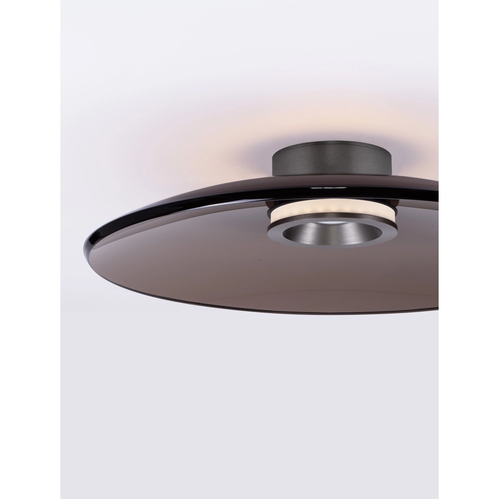 Deckenlampe Esti braunes Glas Ø 50cm Lyora 5212017461834