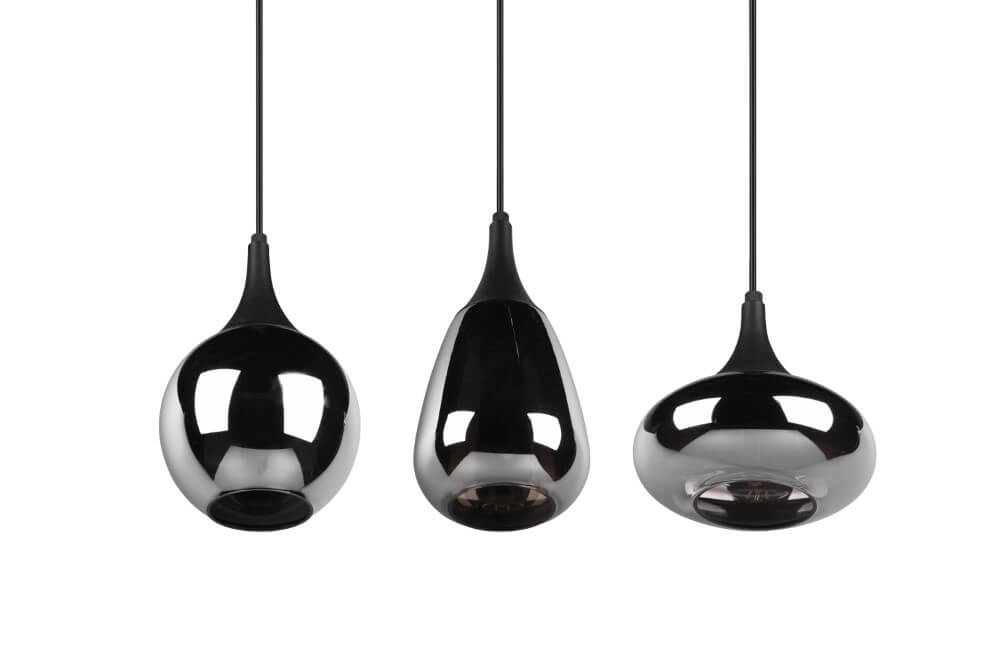 Hängelampe mit 3 Leuchten Lumina mit Rauchglas Trio 4017807542271