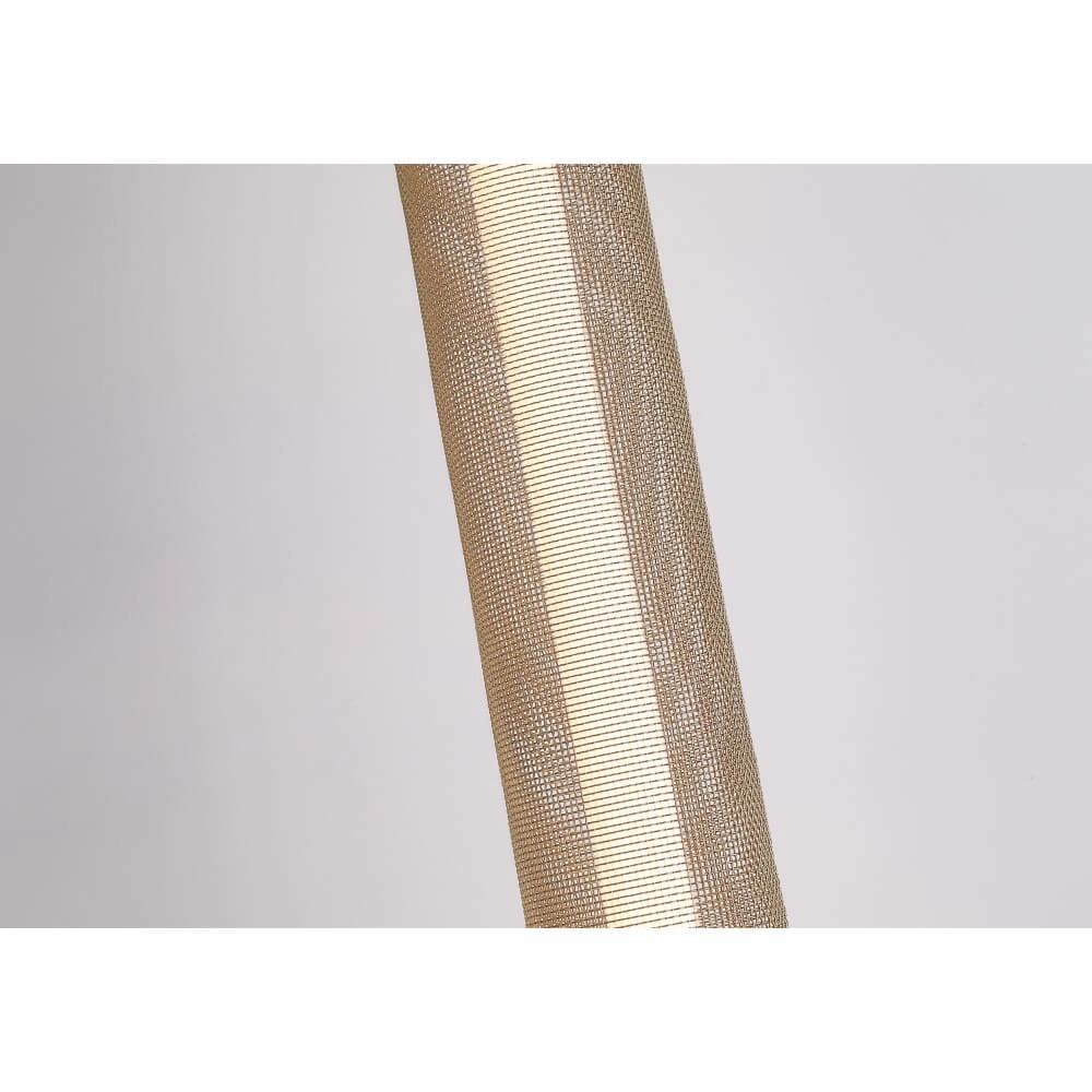 Stehlampe Thread Schwarz mit goldenem Mesh Searchlight 5053423273075