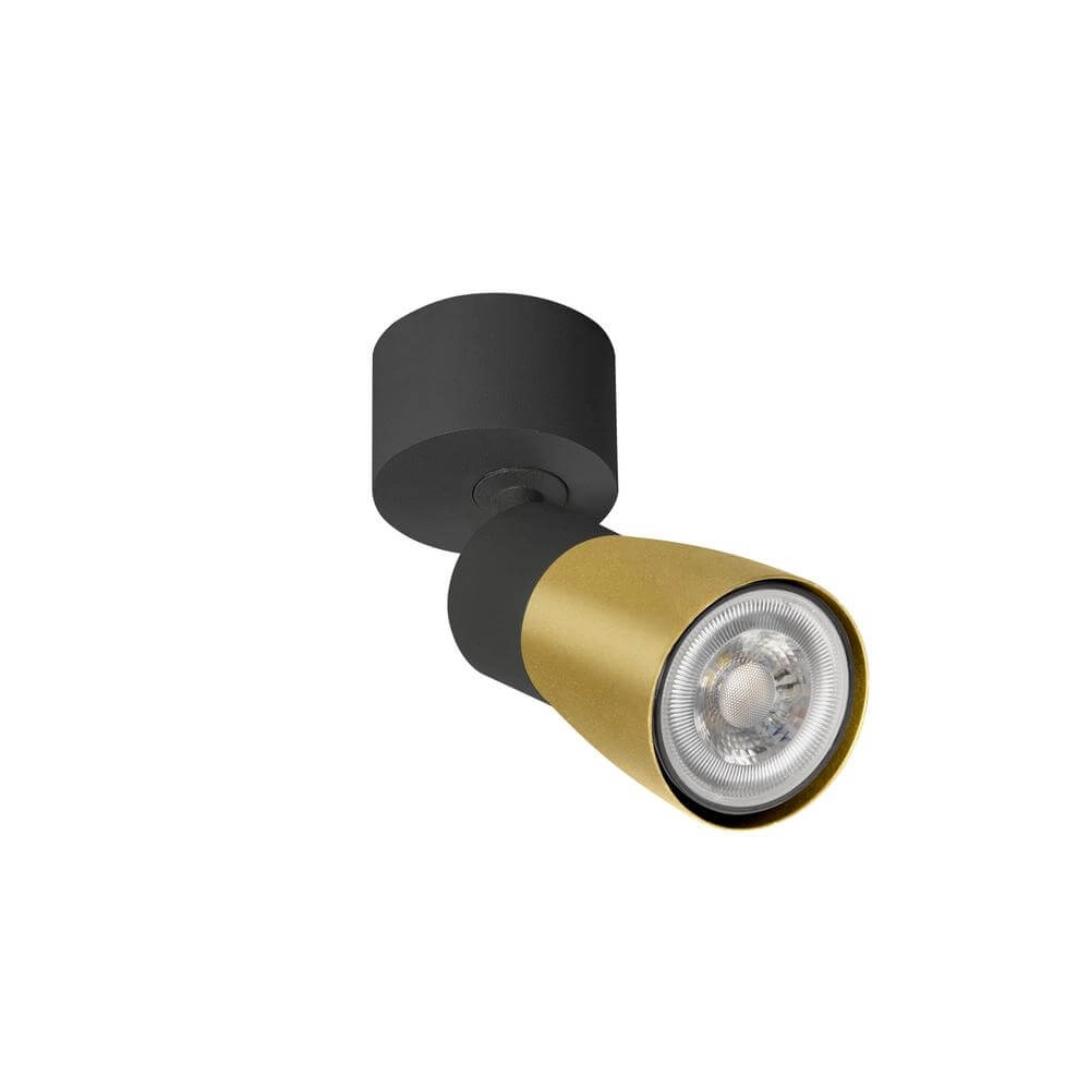 Aufputz-Spot Puri 2.0 Dome schwarz-gold Single SLV 4024163294331