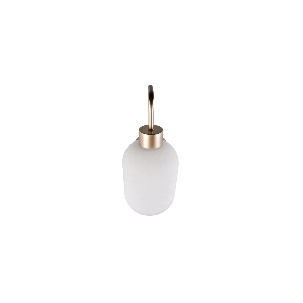 Wandlampe Emelie Gold mit weißem Glas Trio 4017807724349