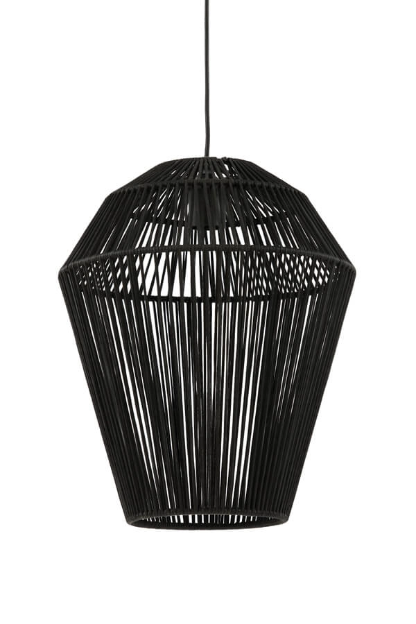 Böhmische Pendelleuchte Deya schwarz Ø 38cm Light & Living 8717807681159