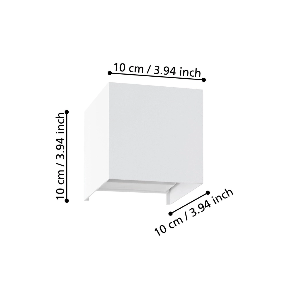 LED-Wandspot Valmontone Oben & Runter – Weiß Eglo 9008606315970