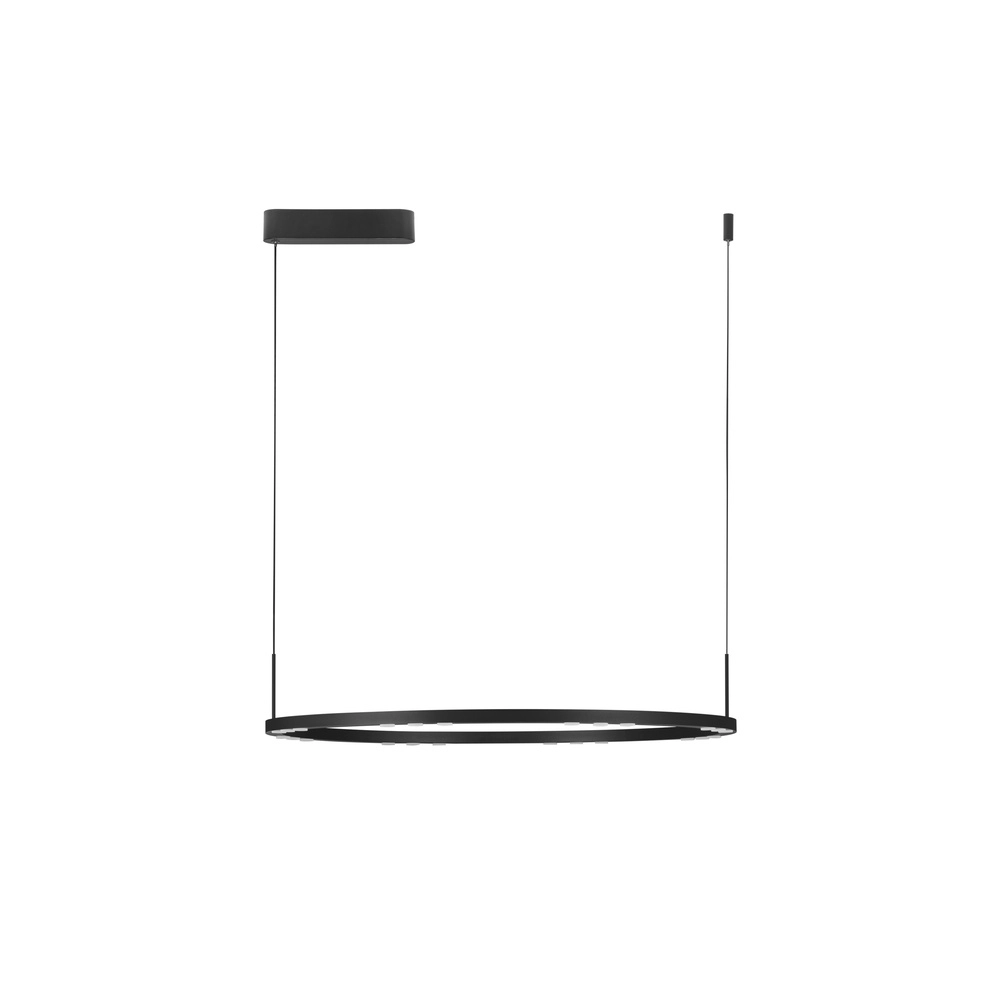 Schlanke Pendelleuchte Lunette schwarz Ø 80cm Lyora 5212017465207