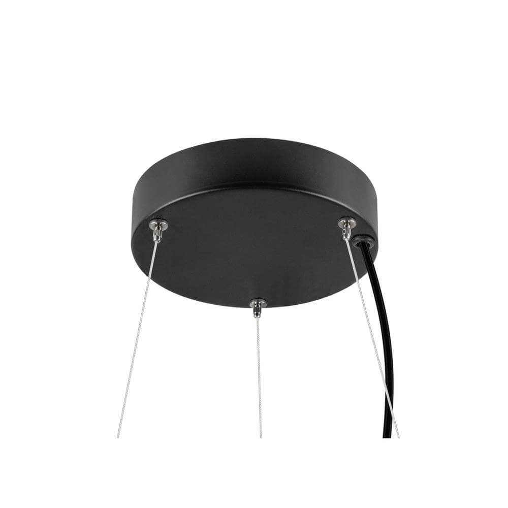 Schwarze Pendelleuchte Medo Ring 60 Ø 60cm SLV 4024163298087