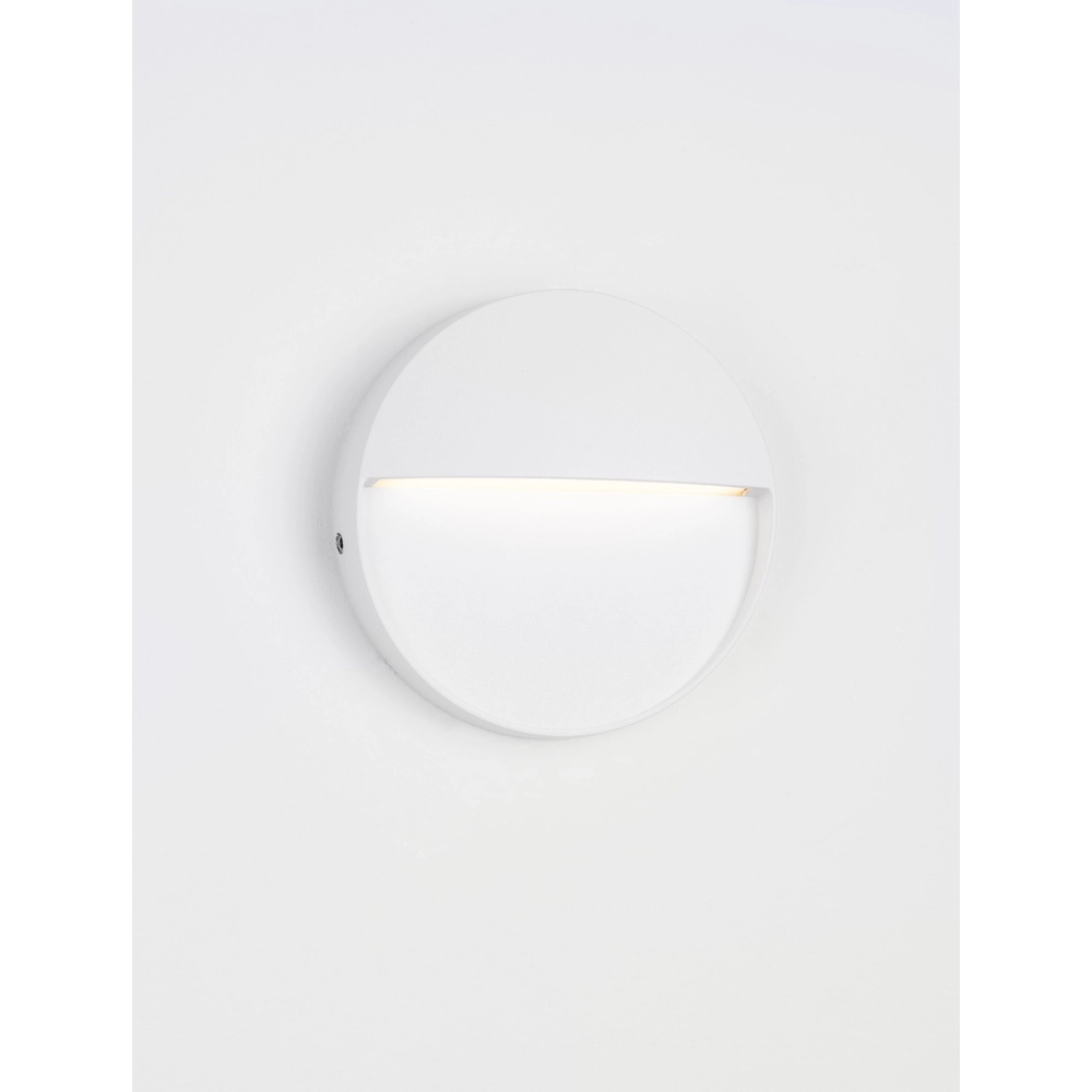 Runde Wandleuchte Toby Design Weiß Lyora 5212017453600