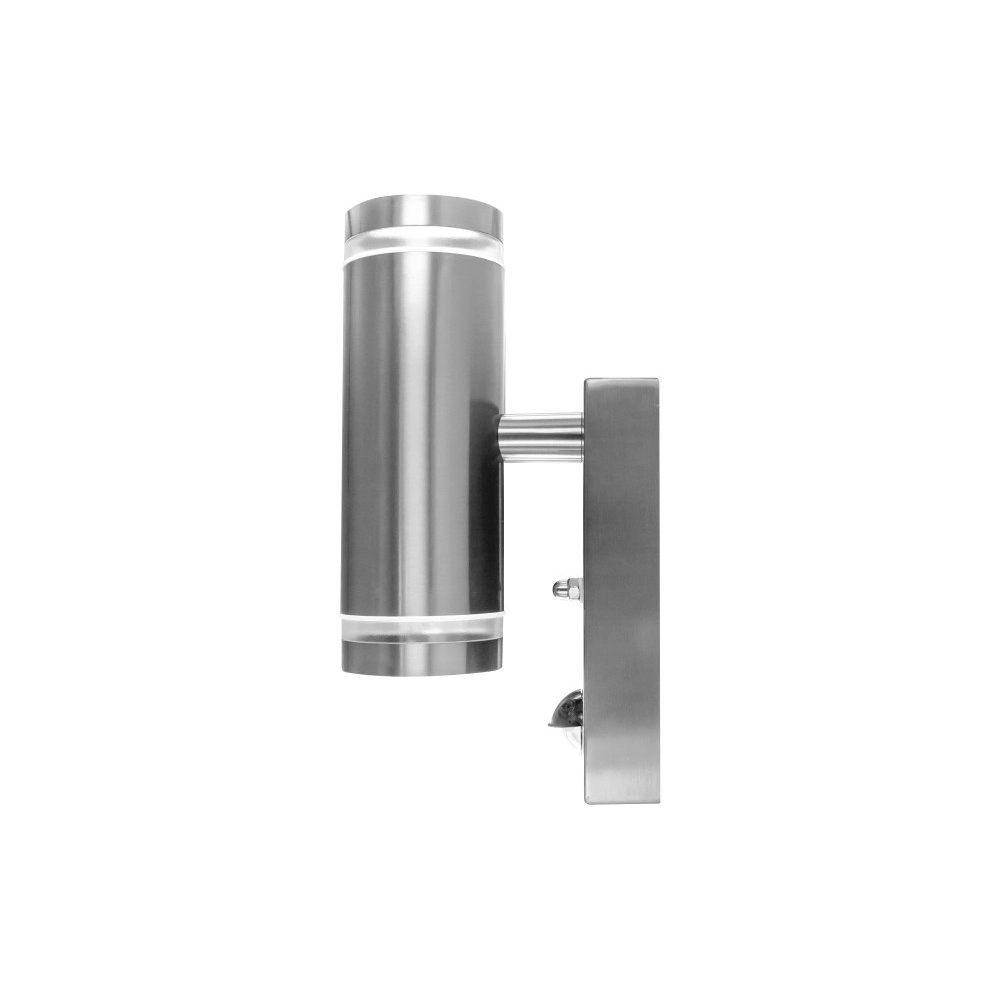 Doppelwand-Scheinwerfer mit Sensor Opden Edelstahl – 2x GU10 Lyora 5055788285663