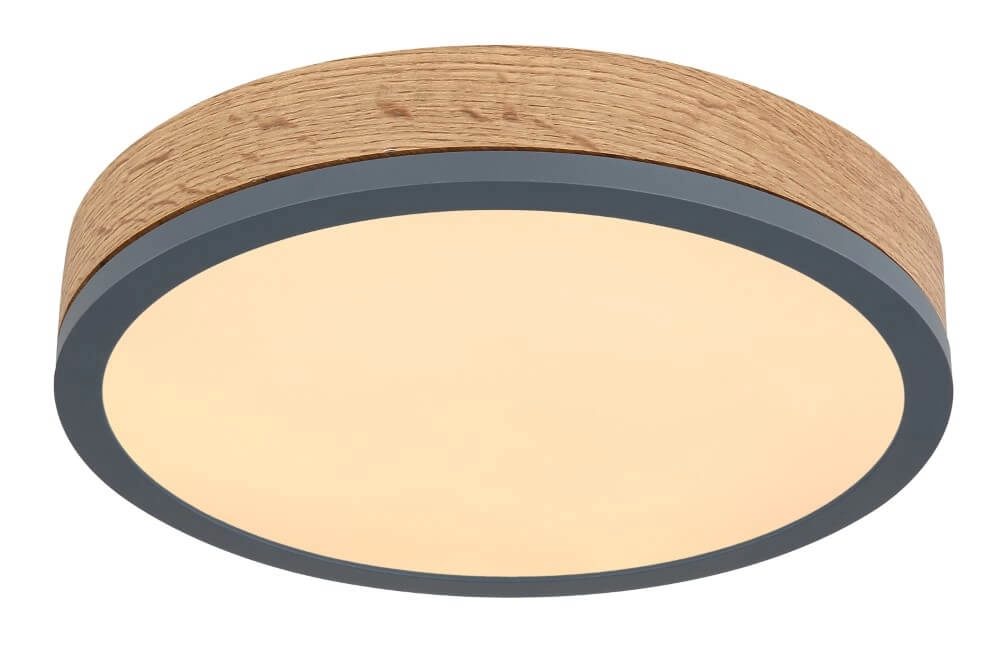 LED-Deckenleuchte aus Holz Doro Ø 30cm
