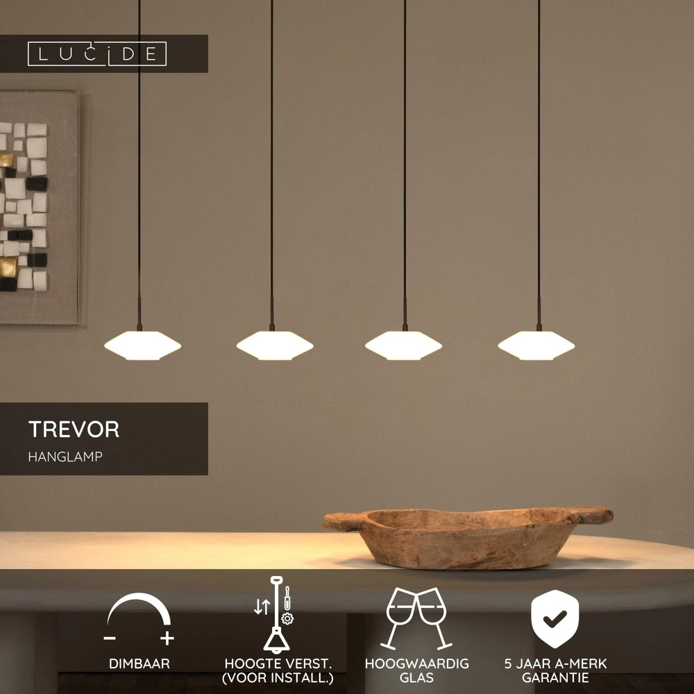 Pendellampe Trevor Opal Lucide 5411212251145