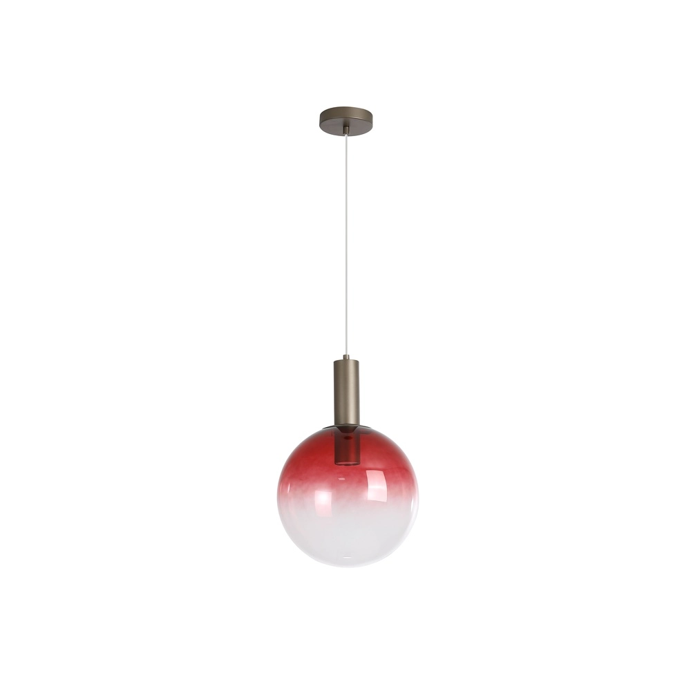 Design-Pendelleuchte Ombre Rotes Glas Searchlight 5053423297835