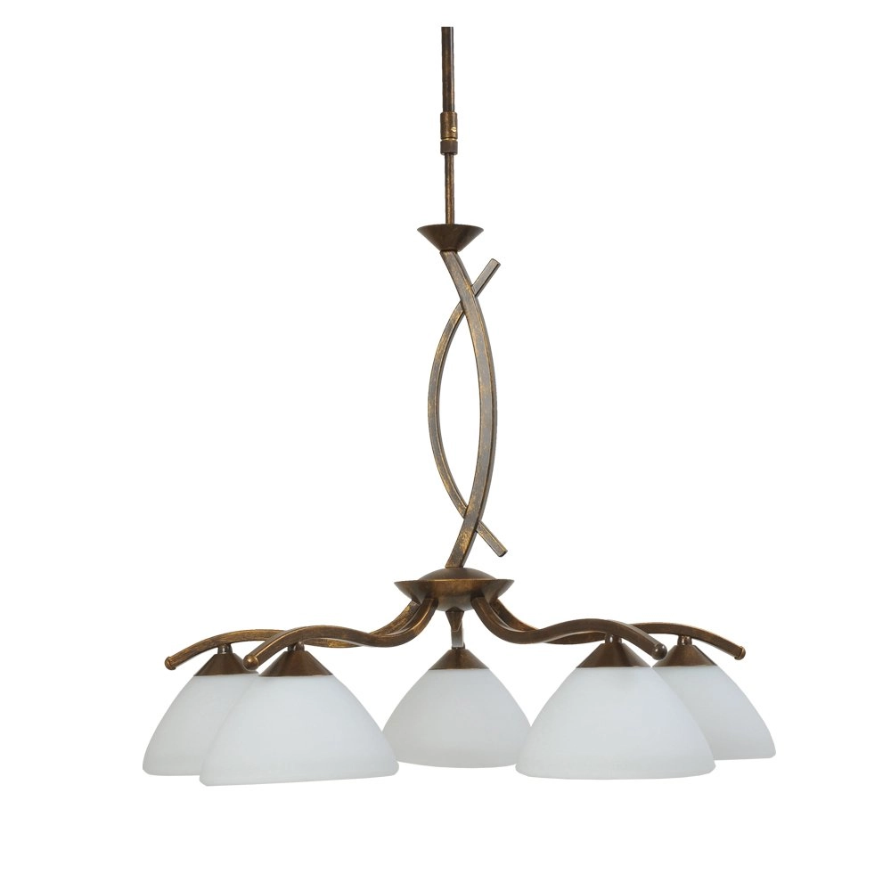 Pendelleuchte Verona 1 5-leichter Bronsbruin Masterlight 8718121037868