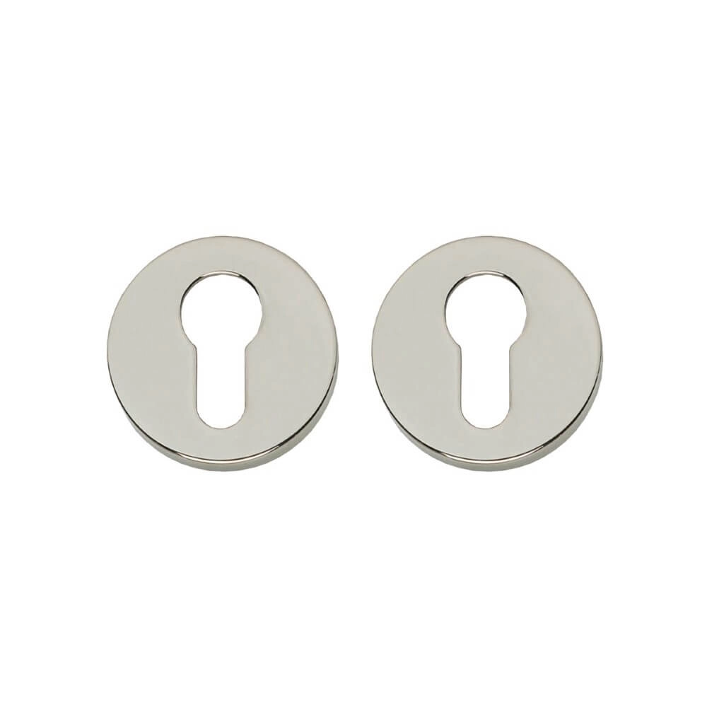 Set mit 2 Zylinder-Rosetten Tira rund Nickel verdeckt