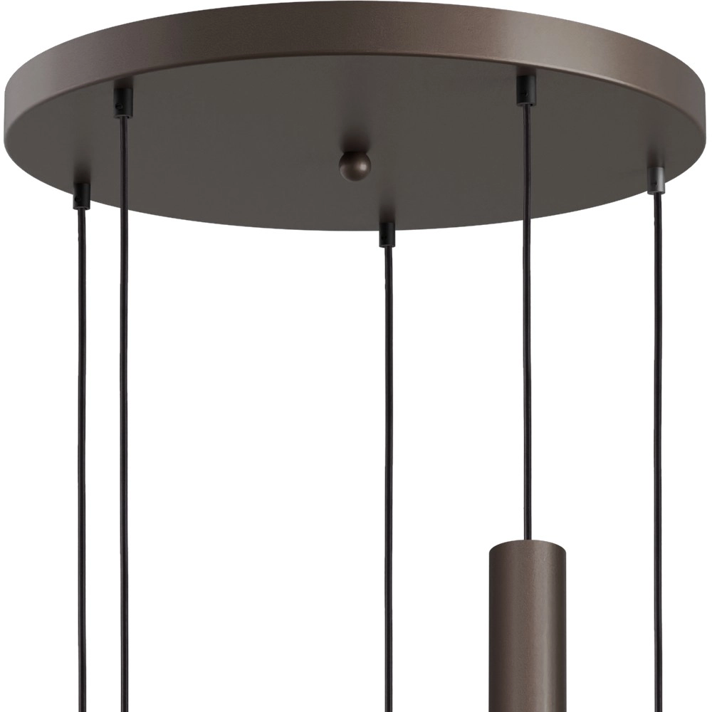 5-Licht Pendellampe Opera Ø 50cm Kakao Masterlight 8718121424316