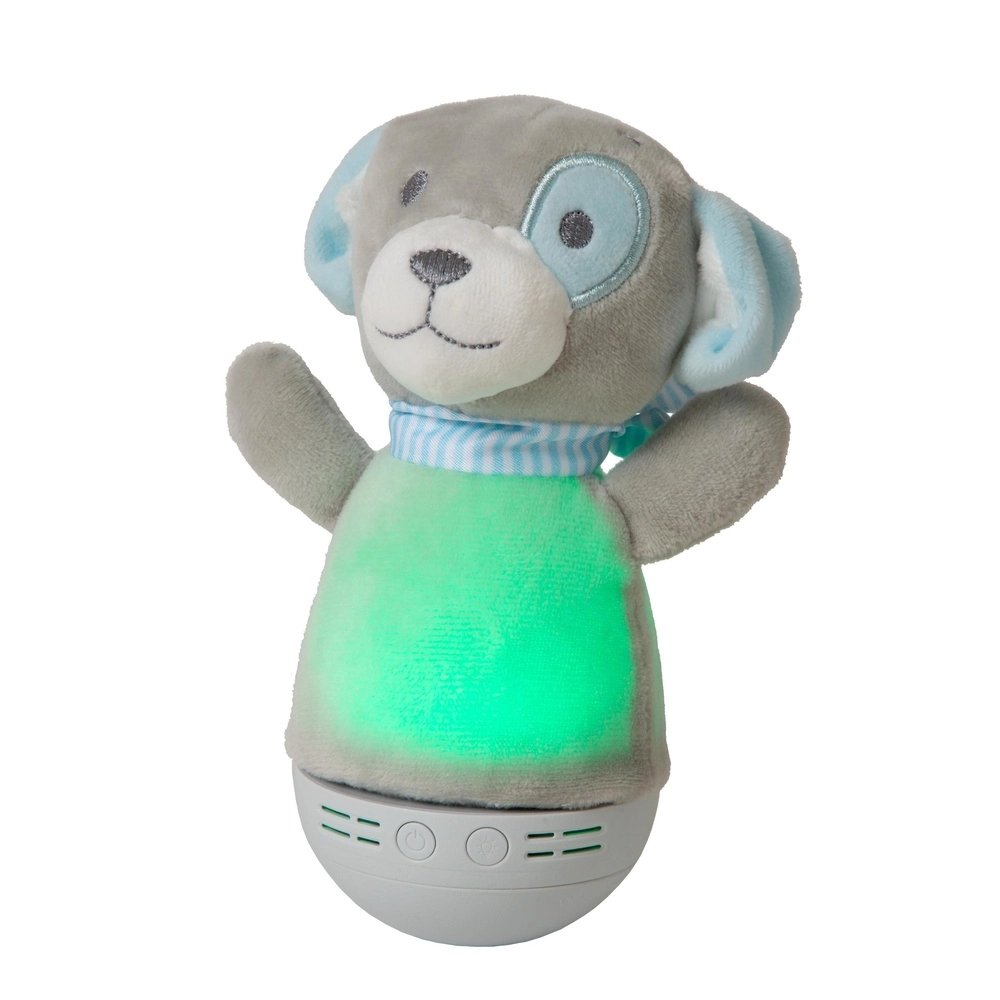 Nachtlicht Dolly Batteriebetrieben mit Musikfunktion – grau Lucide 5411212771469