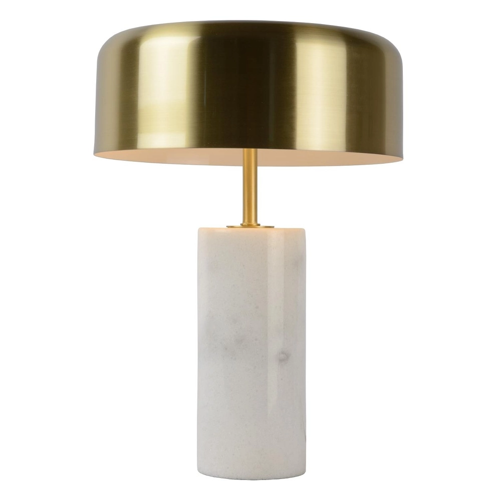 Tischlampe Mirasol Weiß mit Gold