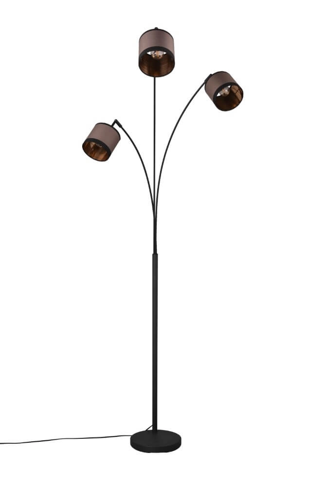 Stehlampe Davos taupe 3-flammig Trio 4017807574364