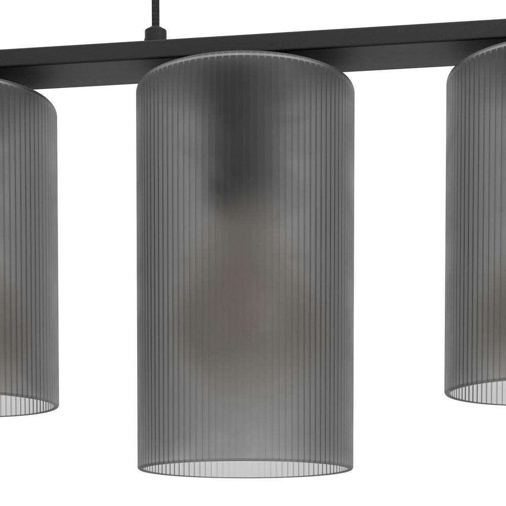 5-Licht Pendellampe Colomera Ø 12cm – Rauch-Milchglas Eglo 9008606307159