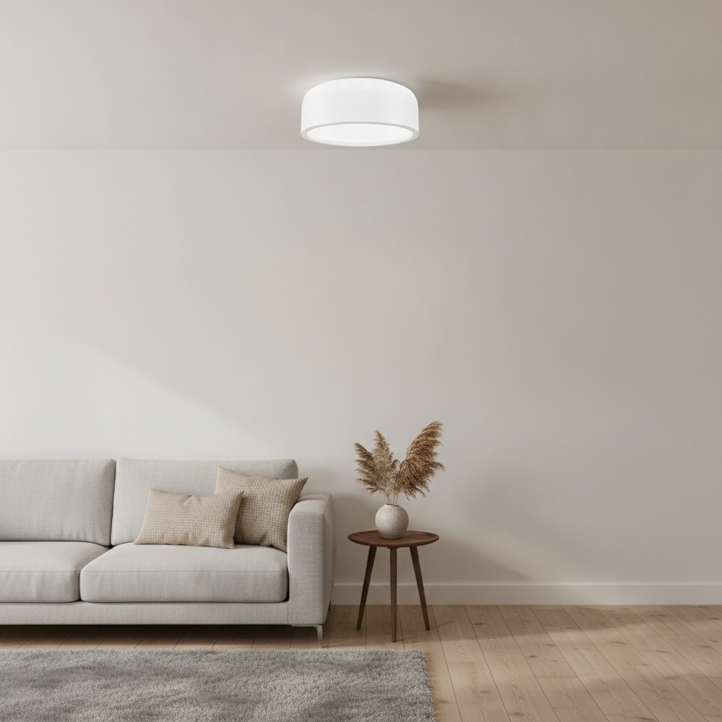 Design-Deckenleuchte Perleto weiß Ø 35cm