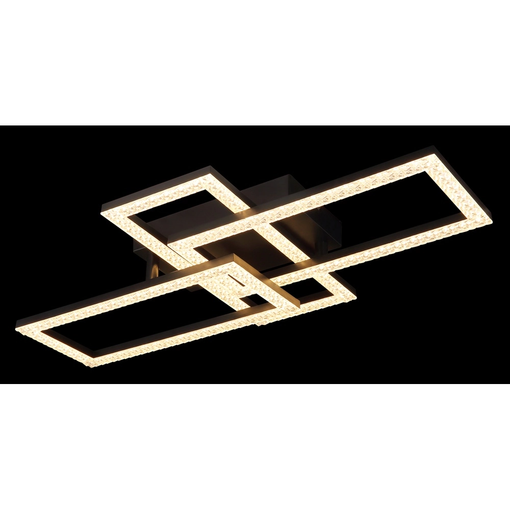 Deckenlampe mit schwarzem Design Sapena mit Kristall Globo 9007371453559
