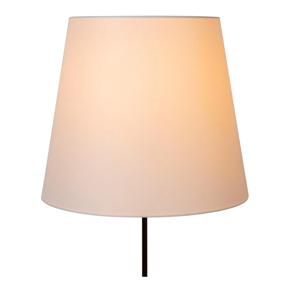 Stehlampe Pendio Schwarz mit weißer Motorhaube Lucide 5411212194084