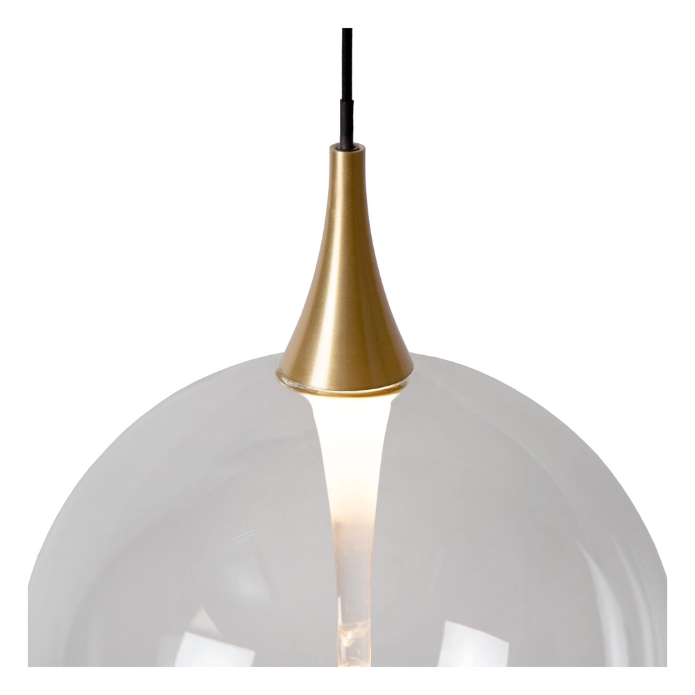 Design-LED-Pendelleuchten Gisela klar – 3x Ø 16 cm Premium by Lucide 5411212134783