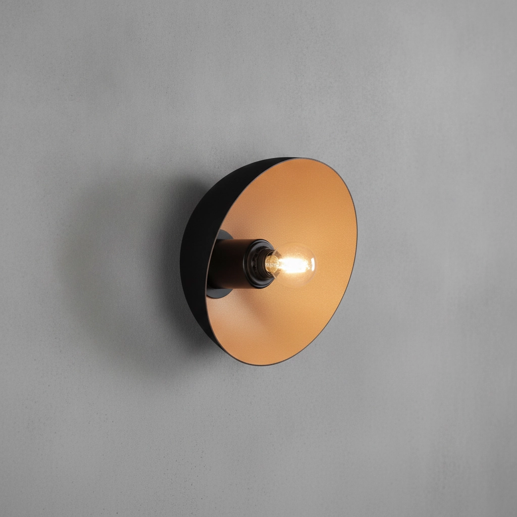 Design-Wandleuchte Onia schwarz mit gold