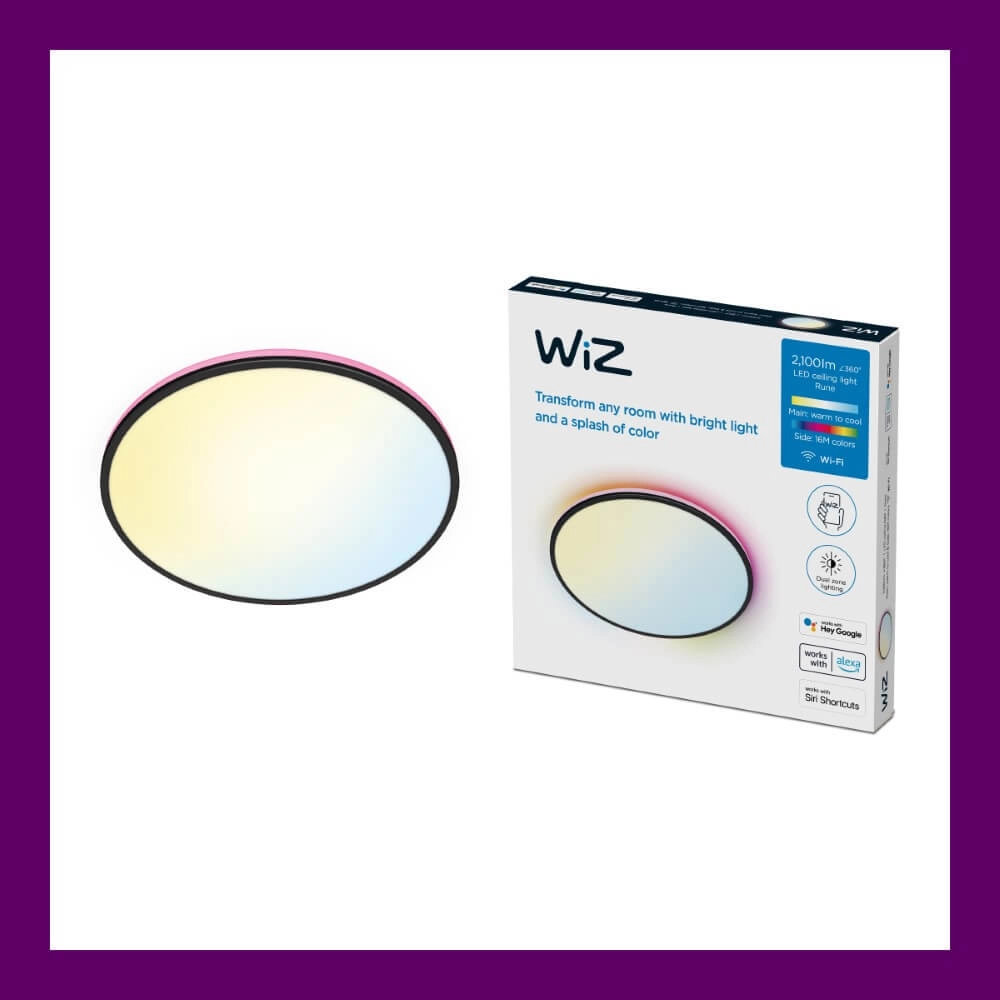 Intelligente Deckenleuchte Rune Ø 40cm - schwarz WiZ 8719514554290
