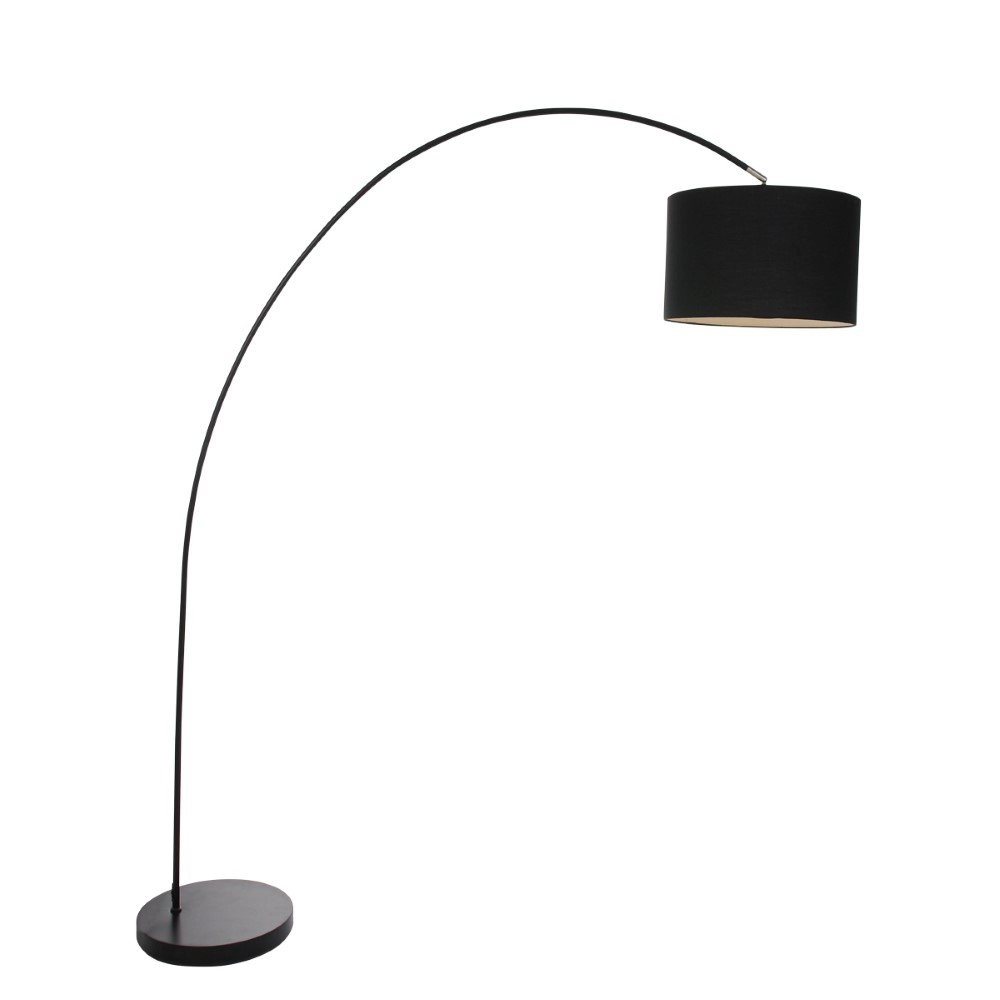 Schwarze Bogenlampe Solva