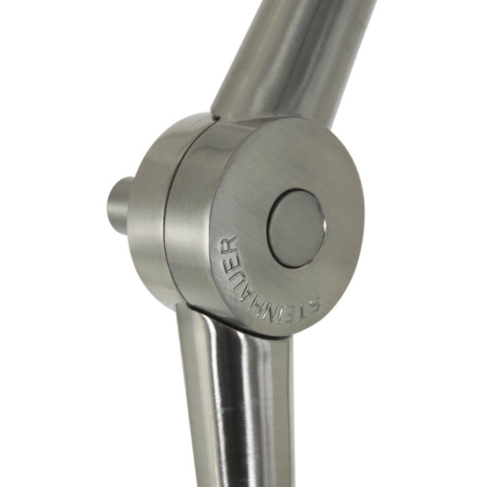 Stehlampe Prestige Chic Metall mit schwarzem Schirm Steinhauer 8712746175592