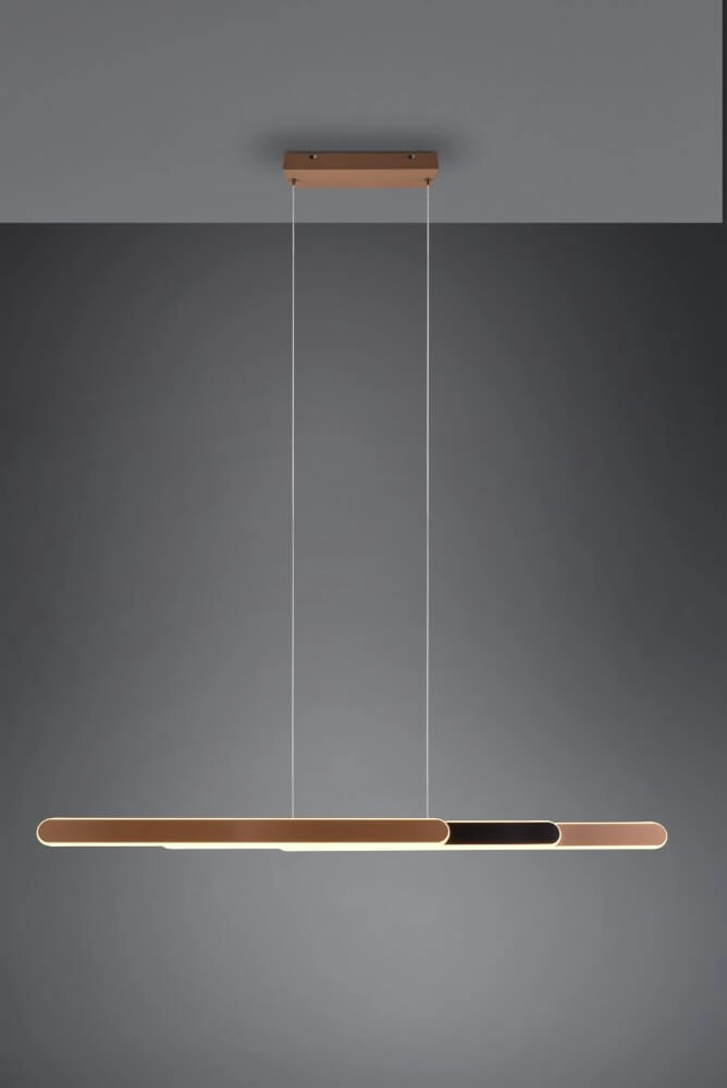 Hängelampe Helios 130cm braun Trio 4017807577815