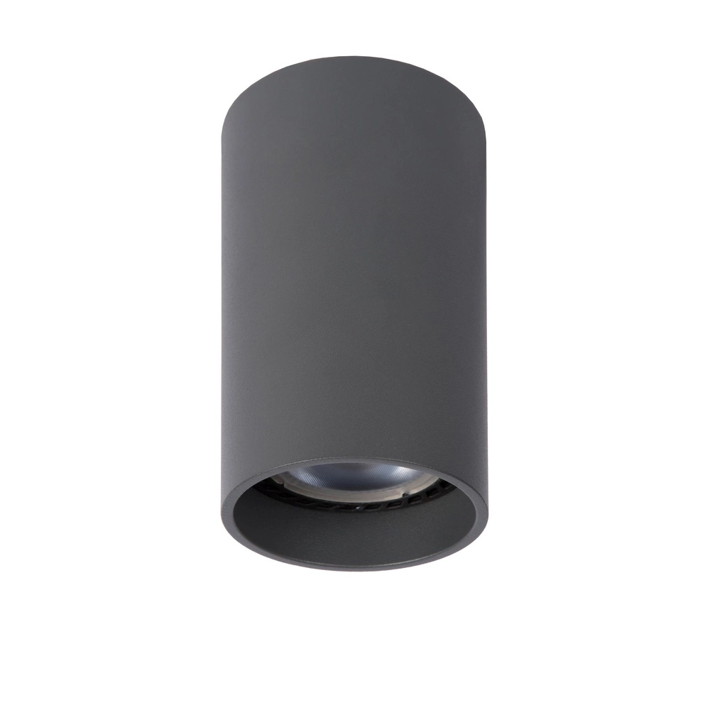 Schlanker Oberflächenmontierter Spot Delto graue Ø 5,5 cm inkl. Lichtquelle